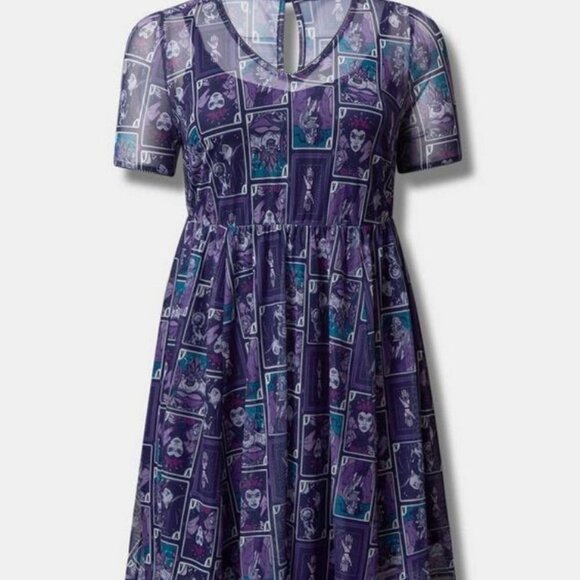 Retired!! Disney Villains Mini Mesh Skater Dress - Picture 6 of 6